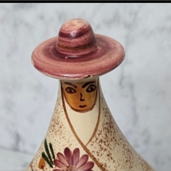 Vintage Eduardo Vega ceramic pottery lidded jar vase made in Equador - Picture 8 of 8